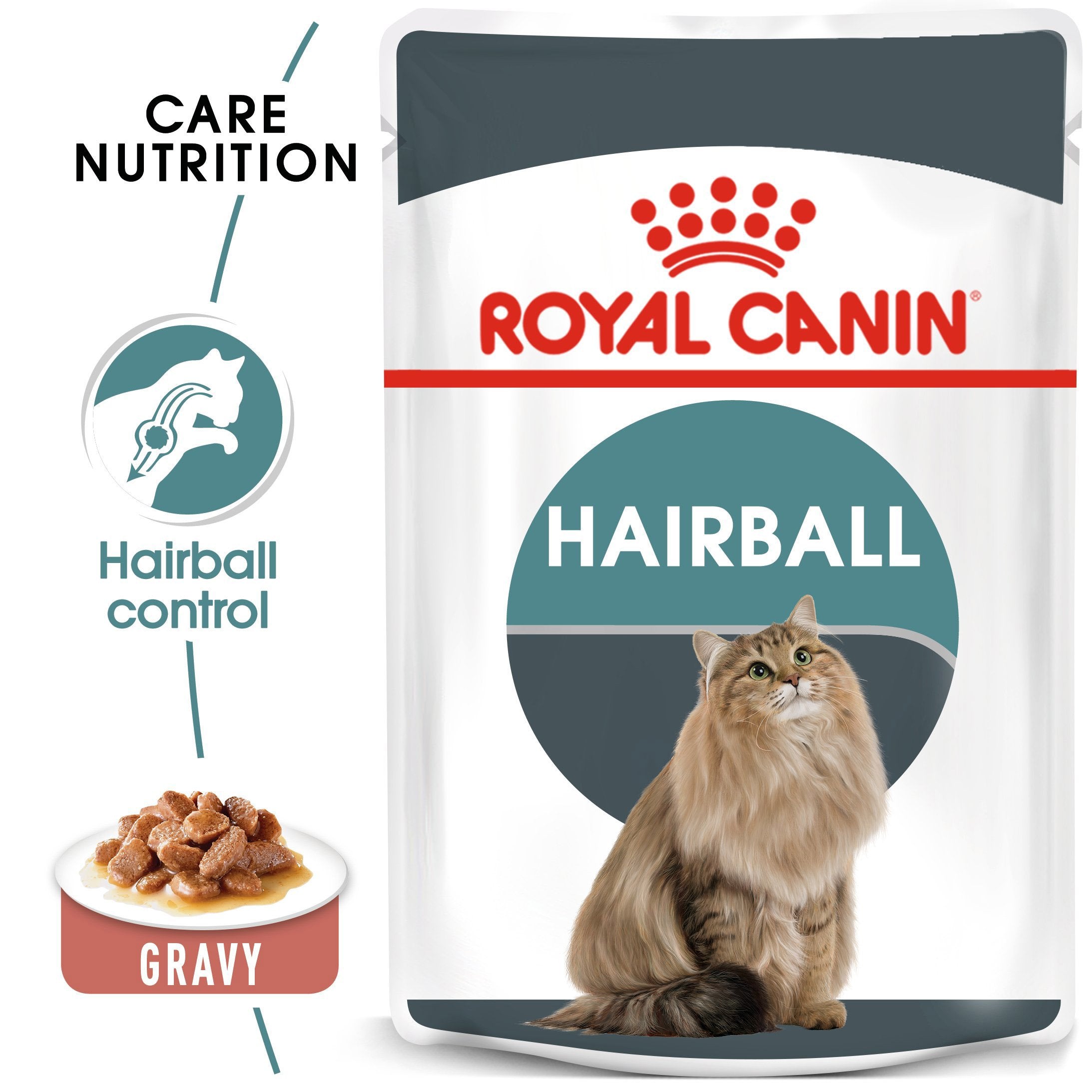 Royal Canin Hairball care (85gm\ Pouch) - Wet food for adult cats - Helps reduce hairball formation - Amin Pet Shop