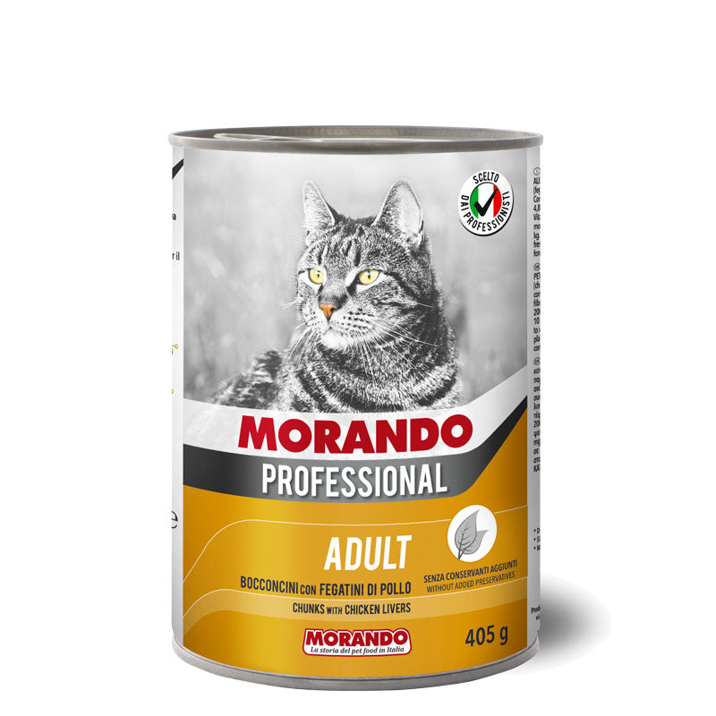 Morando Professional Cat chunks with chicken livers 405g